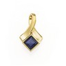 Genuine Iolite Pendant Slide | 6 mm | SKU: 62728