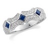 Diamond and Genuine Sapphire Anniversary Band .33 CTW Ref 715868