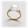 South Sea Cultured Pearl Ring 11mm Fashion Flat Button Ref 949140