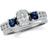 Diamond and Sapphire Solitaire Enhancer .2 CTW Ref 257346