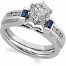 Diamond and Sapphire Solitaire Enhancer .2 CTW Ref 897649