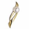 South Sea Cultured Pearl Brooch 12mm Fashion Flat Button Ref 856764