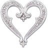 Diamond Heart Pendant Slide .2 CTW Ref 279763