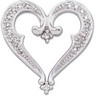 Diamond Heart Pendant Slide .2 CTW Ref 279763