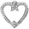 Diamond Heart Pendant Slide .25 CTW Ref 831687