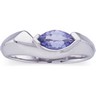 Genuine Tanzanite Ring 8 x 4mm Ref 204734