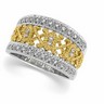 Two Tone Bridal Anniversary Band .25 Carat Ref 525043