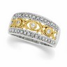 Two Tone Bridal Anniversary Band .33 Carat Ref 118040