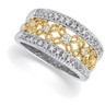 Two Tone Bridal Anniversary Band .33 Carat Ref 844975