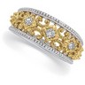 Two Tone Bridal Anniversary Band .33 Carat Ref 912420