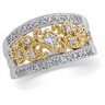 Two Tone Bridal Anniversary Band .5 Carat Ref 778942