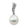 South Sea Pearl and Diamond Pendant 13mm .2 CTW Ref 461694