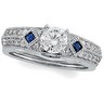 Diamond and Sapphire Solitaire Enhancer .25 CTW Ref 838567