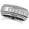 Hand Woven Diamond Duo Wedding Band Ref 922626