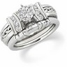 Hand Woven Diamond Engagement Ring .25 CTW Ref 938996
