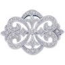 Vintage Style Openwork Diamond Brooch .25 CTW Ref 473699