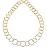 Two Tone Diamond Fashion Necklace .75 CTW Ref 838171
