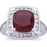 Cushion Cut Gemstone Rings