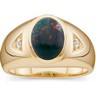 Gents Genuine Bloodstone and Diamond Ring 10 x 8mm .04 CTW Ref 528764