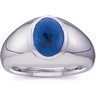 Gents Genuine Lapis Ring 10 x 8mm Ref 399362