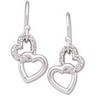Diamond Heart Earrings .17 CTW Ref 153423