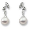 Freshwater Cultured Pearl and Diamond Earrings 7mm 0.1 CTW Ref 140747