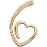 Diamond Heart Pendant .04 CTW Ref 101204