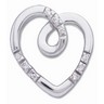 Diamond Heart Slide Pendant .07 CTW 17.75 x 16.75mm Ref 727034