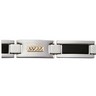 Stainless Steel and Genuine Black Onyx Bracelet 8.25 inch Ref 229458