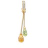 Genuine Peridot Citrine and Diamond Pendant .01 CTW Ref 374478