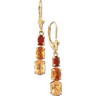 Genuine Citrine and Madeira Citrine Earrings Ref 131291