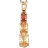 Genuine Citrine and Madeira Citrine Pendant Ref 889551