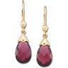 Genuine Brazilian Garnet Earrings Ref 395899