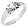 Created Moissanite Engagement Ring 4mm .25 Carat Ref 487378