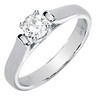 Created Moissanite Engagement Ring 5mm .5 Carat Ref 552324