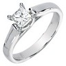 Created Moissanite Engagement Ring 4.5mm .5 Carat Ref 770995