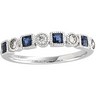 Genuine Sapphire Bridal Anniversary Band .2 CTW Ref 541562