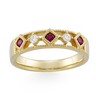 Genuine Ruby and Diamond Anniversary Band .1 CTW Ref 707470