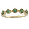 Genuine Emerald Bridal Anniversary Band Ref 401187