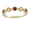 Genuine Ruby and Diamond Anniversary Band .1 CTW Ref 665111