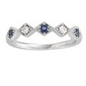 Genuine Sapphire Bridal Anniversary Band .1 CTW Ref 912048