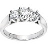 Created Moissanite 3 Stone Anniversary Band Ref 297270