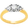 Created Moissanite 3 Stone Anniversary Band 1 CTW Ref 174485