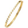 Created Moissanite Bangle Bracelet | 2.5 mm | 3/4 carat TW | SKU: 64793