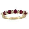 Genuine Ruby and Diamond Anniversary Band .08 CTW Ref 327699