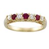 Genuine Ruby and Diamond Anniversary Band .33 CTW Ref 331370