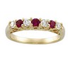 Genuine Ruby and Diamond Anniversary Band .33 CTW Ref 331370