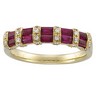 Genuine Ruby and Diamond Anniversary Band 1.5 CTW Ref 801388