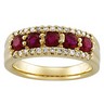 Genuine Ruby and Diamond Anniversary Band .25 CTW Ref 933989