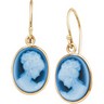 Agate Cameo Earrings 13.5 x 11.5mm Ref 463323